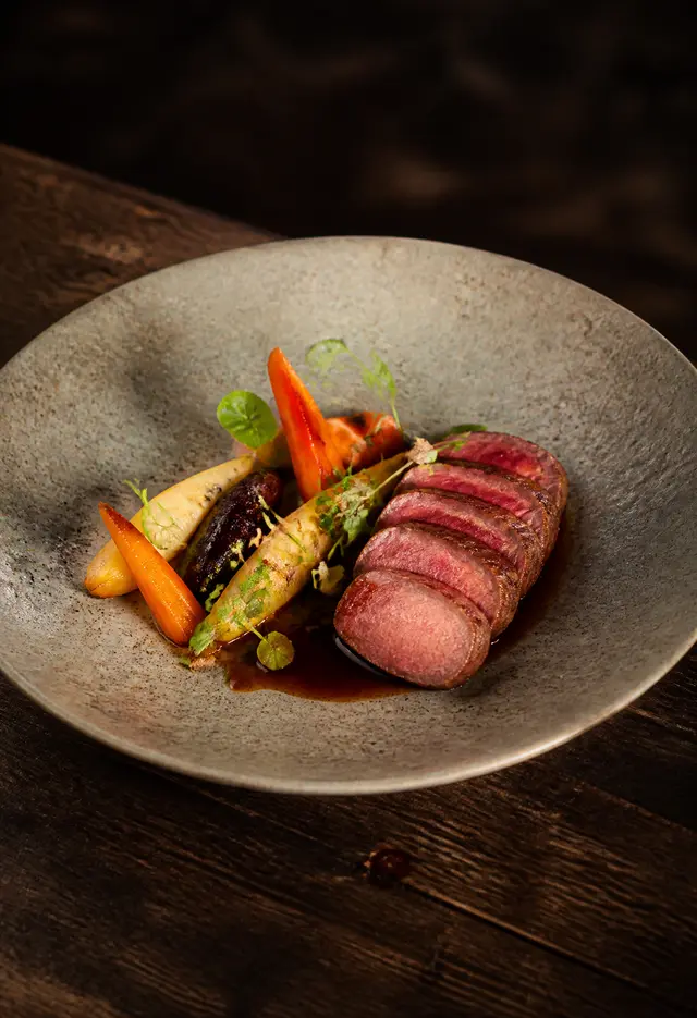 Assiette dressée de saison